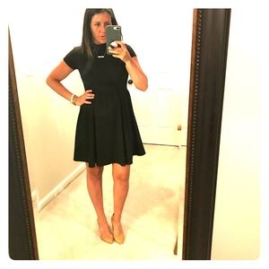 Black high neck dress! Key hole back!